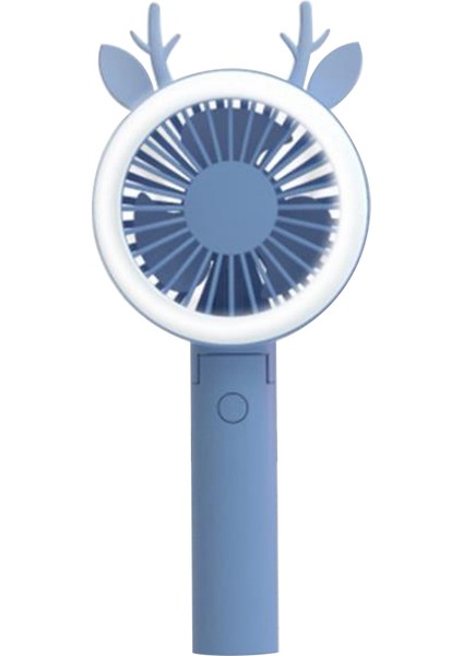 Şarj Edilebilir Fan Hava Soğutucu Kumandalı El Tipi USB Düz Renk Taşınabilir Masaüstü Ev Ofis Fanı, Mavi (Yurt Dışından) indirimleri