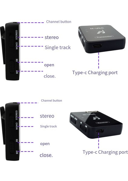 2.4g Kablosuz Kulaklık Monitörü Şarj Edilebilir Gitar Kemer Paketi Verici (Yurt Dışından)