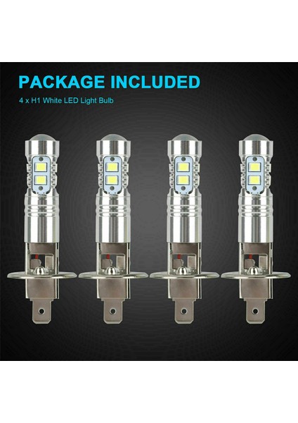 8pcs H1 LED Far Sis Sürüş Ampulleri 6000K Süper Beyaz 200W (Yurt Dışından)