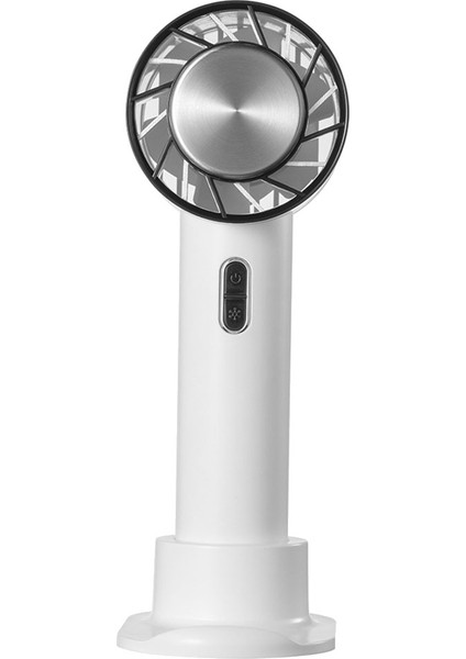 Mini USB Fan Açık Taşınabilir Klima 2200 Mah Pil Kablosuz Şarj Edilebilir Soğuk Kompres El Beyaz (Yurt Dışından)
