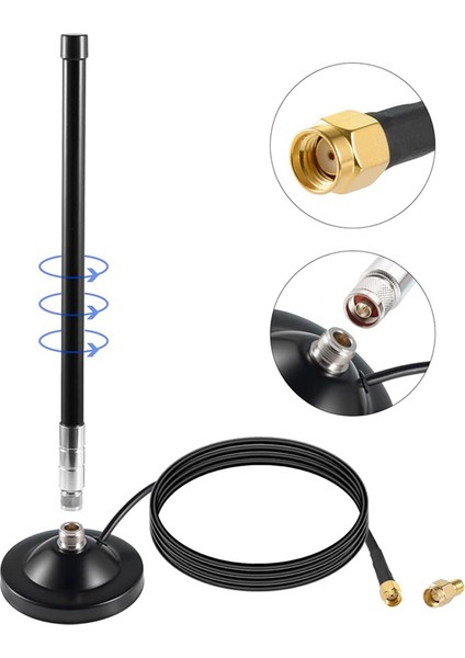 Su Geçirmez 5.8dbi Mıknatıs Tabanı Montajlı 915MHZ Lora Fiberglas Anten, Helyum Hotspot Rak2 Nebra ile Uyumlu 10FT Kablo ile (Yurt Dışından) modelleri