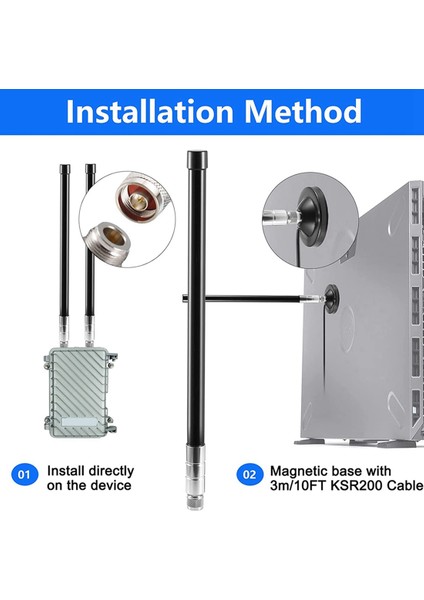 Su Geçirmez 5.8dbi Mıknatıs Tabanı Montajlı 915MHZ Lora Fiberglas Anten, Helyum Hotspot Rak2 Nebra ile Uyumlu 10FT Kablo ile (Yurt Dışından) fırsatları