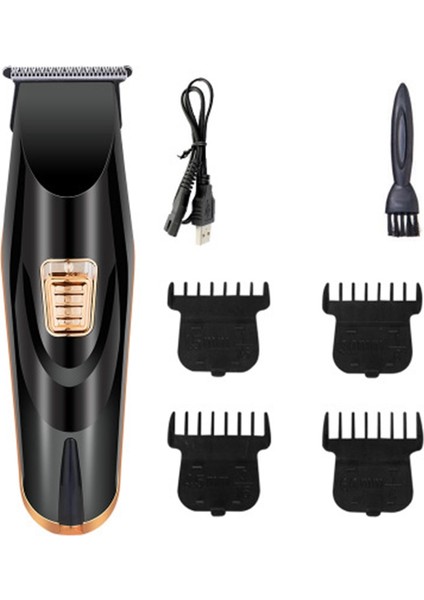 Siyah Akülü Profesyonel Elektrikli Saç Düzeltici Elektrikli Sakal Düzeltici Erkek Saç Kesici Makinesi Saç Kesimi USB Şarj Edilebilir Kesme Makinesi (Yurt Dışından)