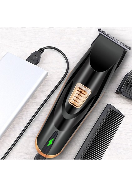 Siyah Akülü Profesyonel Elektrikli Saç Düzeltici Elektrikli Sakal Düzeltici Erkek Saç Kesici Makinesi Saç Kesimi USB Şarj Edilebilir Kesme Makinesi (Yurt Dışından) indirimleri