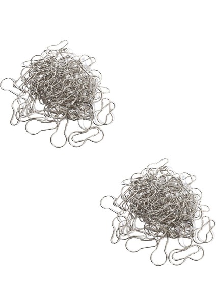 200 Adet Demir Duş Perdesi Kancası Halkası Armut Klipsi (Yurt Dışından)