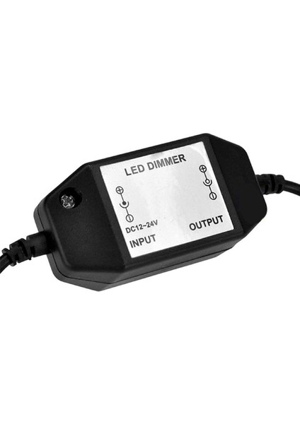 2x LED Bar Işığı Dimmer, Dc 12V-24V 6A Dimmer Anahtarı, LED Bar Işığına Uygun, LED Halat Işığı 3528, 5050, (Siyah) (Yurt Dışından)