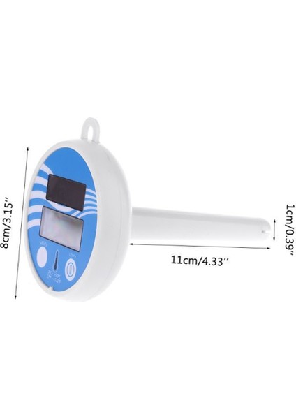 Yüzen Dijital Havuz Termometresi Güneş Enerjili Açık Havuz Termometresi Su Geçirmez LCD Ekran Spa Termometresi (Yurt Dışından)