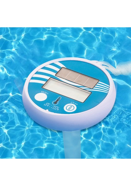Yüzen Dijital Havuz Termometresi Güneş Enerjili Açık Havuz Termometresi Su Geçirmez LCD Ekran Spa Termometresi (Yurt Dışından)