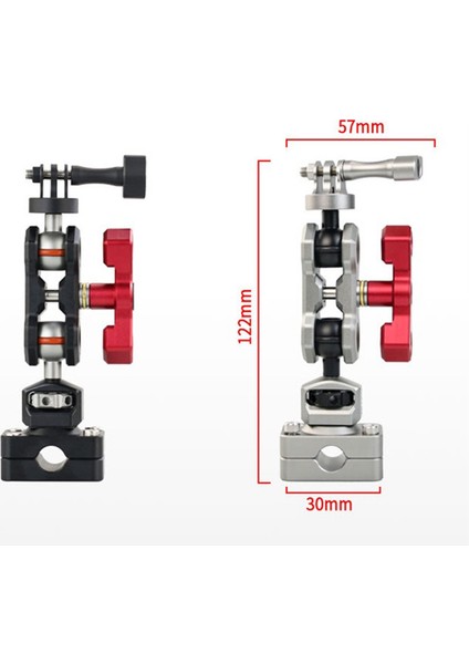 Video Kayıt Aracı Ayarlanabilir Açı Iç Kamera Tutucu G09 Kamera Aksesuarı Kafalık Montajı, Siyah (Yurt Dışından)