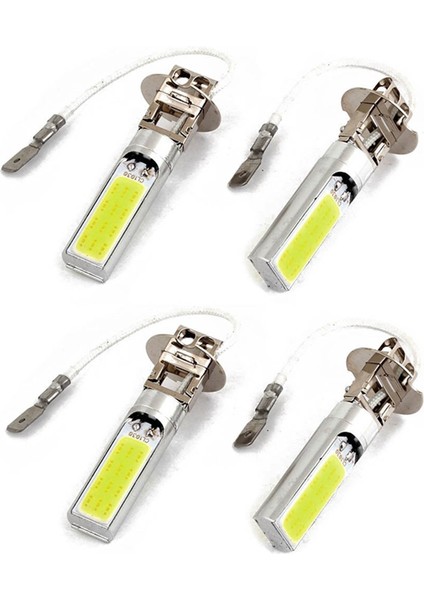 Adet H3 15W LED Cob Drl Lamba Beyaz Sürüş Kafası Ampuller (Yurt Dışından)