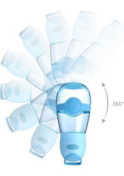 400 ml Taşınabilir Kamp Yürüyüş Su Şişesi Soğutma Fanı ile Plastik Isıya Dayanıklı Sızdırmaz Yaz Şişesi (Yeşil) (Yurt Dışından)