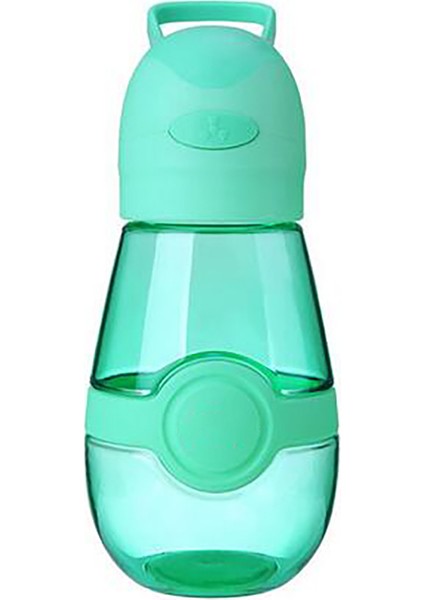 400 ml Taşınabilir Kamp Yürüyüş Su Şişesi Soğutma Fanı ile Plastik Isıya Dayanıklı Sızdırmaz Yaz Şişesi (Yeşil) (Yurt Dışından)