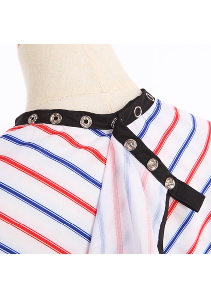 Popüler Salon Berber Kuaförlük Elbisesi Snap Düğmesi Boyun Bitmiş Saç Pelerin Anti Statik Moda Tasarımı Sıcak Satış Stilist Wrap (Yurt Dışından) indirimleri