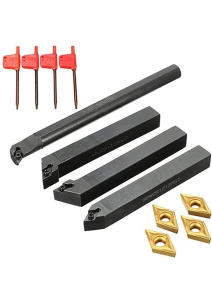 10 Adet Karbür Uç Bıçakları + 4 Adet Torna Torna Takım Tutucu Seti + 4 Adet Torna Torna Takımı Takım Tezgahı Setleri Için Anahtar (Yurt Dışından) indirimleri