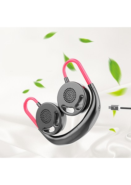 2000 Mah USB Taşınabilir Fan Eller Serbest Boyun Bladeless Asılı Şarj Edilebilir Mini Spor Hayranları Klima Beyaz (Yurt Dışından) modelleri