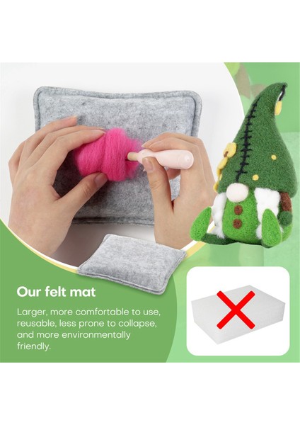Iğne Keçe Seti Meçhul Gnome Keçe Iğneleri, Parmak Karyolası, Keçe Kumaş, Köpük Masa, Alet ile Yeni Başlayanlar Için Keçe Malzemeleri (Yurt Dışından) modelleri