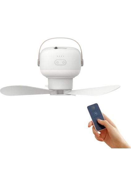 Taşınabilir Tavan Vantilatörleri LED Aydınlatma ile 7200 Mah Açık Kamp Fan Çadır Soğutucu Şarj Edilebilir Elektrikli Uzaktan Kumanda (Yurt Dışından)