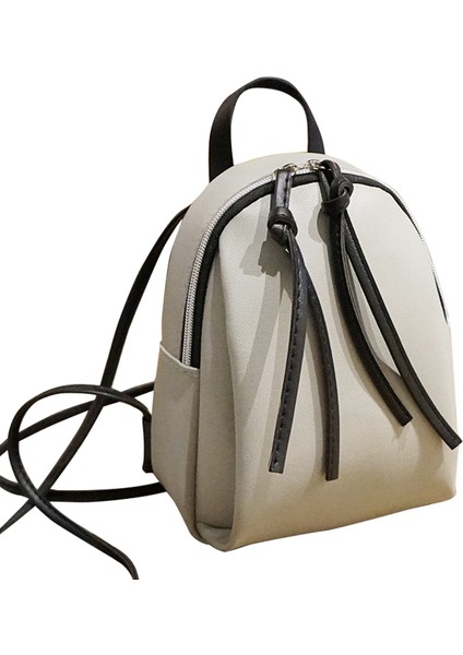 Yeni Vintage Retro Kadın Rahat Omuz Sırt Çantaları Okul Kızlar Omuz Çantaları Kadın Seyahat Sırt Çantaları Gri (Yurt Dışından)