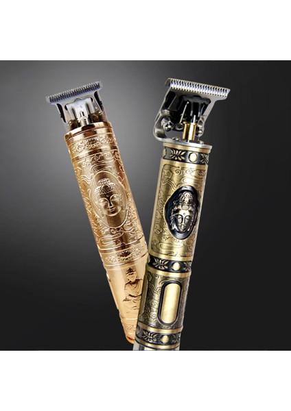 Retro Bronz Alaşım Kişiselleştirin Kuaför Saç Kesme Makinesi Profesyonel Berber Erkekler Saç Düzeltici Şarj Edilebilir Kesme Makinesi (Yurt Dışından) fiyatları