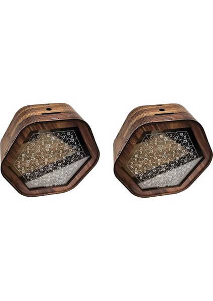 2 Adet Tasarruf Kutusu 6 Poligon Yetişkin Para Kasası Banka Nakit Tasarrufu Için Sayı Tablosu ile Tatil Düğün Eğitim Fonu (Yurt Dışından) modelleri