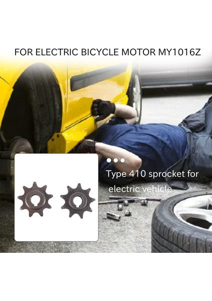 9 Diş Dişlisi Elektrikli Bisiklet Motoru MY1016Z Unitemotor MY1018 9 T Dişli Elektrikli Scooter Motor Dişlisi 410 (Yurt Dışından)