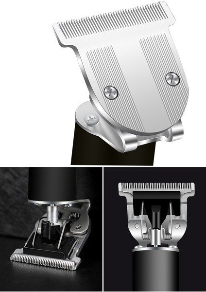 Elektrikli Pro Li Outliner Clippers Berber Şarj Edilebilir Akülü Kesme T-Blade Giyotin Saç Kesme Makineleri (Gümüş Rengi) (Yurt Dışından) indirimleri