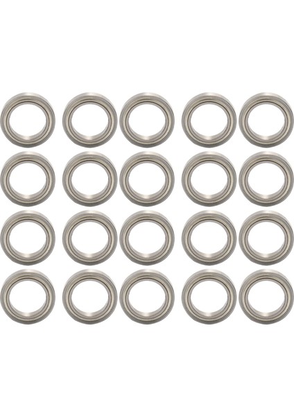 20 Adet Minyatür Mühürlü Metal Korumalı Metrik Radyal Rulman Modeli: 6701 Zz 12X18X4MM (Yurt Dışından)