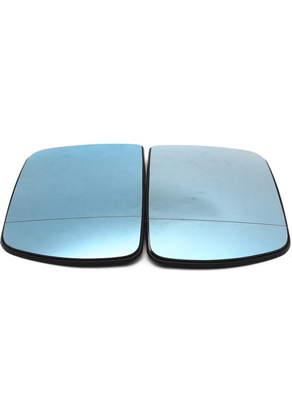 1 Çift L + R Kapı Kanat Ayna Camı Isıtmalı Mavi Sol Sağ Taraf ile Uyumlu-X5 E53 99-06 3.0ı 4.4ı Dikiz Aynası Isıtma (Yurt Dışından)