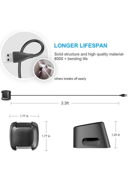 2 Şarj Cihazı ile Uyumlu Şarj Tabanı 2 Akıllı Saat Şarj Tabanı ile Uyumlu (Yurt Dışından) fiyatları