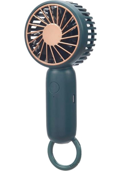 Yaz Soğutucu Mini El Fanı USB Şarj Kişisel Masa Fanları Şarj Edilebilir Taşınabilir Ofis Açık Seyahat Yeşil (Yurt Dışından)