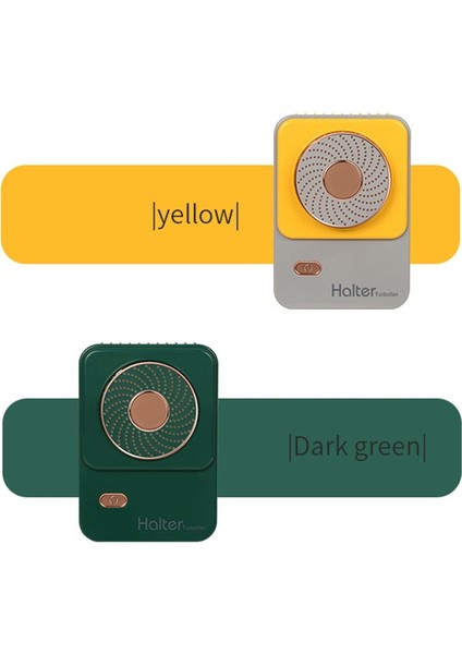 Taşınabilir Asılı Boyun Fanı USB Mini Elektrikli Soğutma Bel Hava Soğutucu Tembel Açık Ev Ofis Için Yeşil (Yurt Dışından)