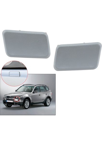 Uyumlu - X3 2003-2010 E83 Far Yıkama Memesi Kapak Kapağı Boyasız M Ön Tamponla Uyumlu 61673416176 (Yurt Dışından)
