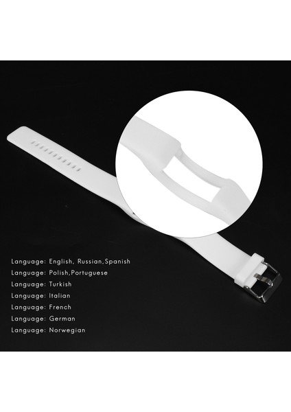 Silikon Kordonlu Saat A360 A370 Bileklik Silikon Bilek Kayışı Akıllı Bilezik Için Yedek Spor Izci Beyaz (Yurt Dışından) modelleri