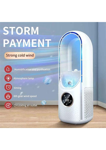 Elektrikli USB Çok Fonksiyonlu Yapraksız Fan Ev Masaüstü Nemlendirme Zamanlama Klima (Yurt Dışından) indirimleri