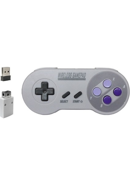 Oyun Denetleyicisi Kablosuz 2.4g Gamepad Joypad Joystick Snes Mini Pc ile Uyumlu Windows Ns Anahtarı Renkli Düğme (Yurt Dışından)