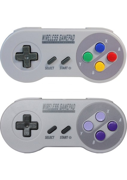 Oyun Denetleyicisi Kablosuz 2.4g Gamepad Joypad Joystick Snes Mini Pc ile Uyumlu Windows Ns Anahtarı Renkli Düğme (Yurt Dışından)