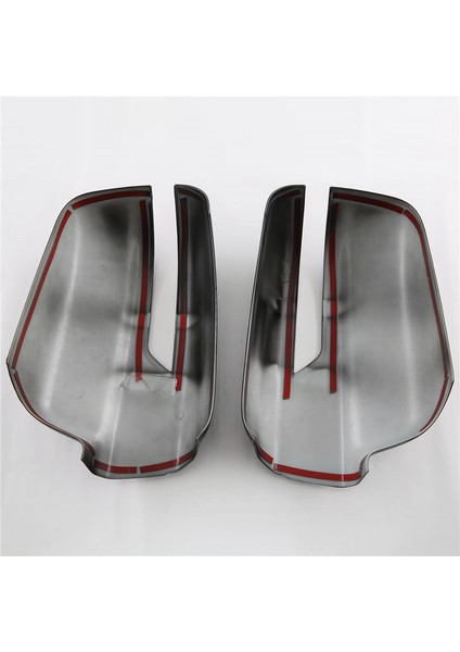 Çift Araba Dikiz Aynası Kapağı Trim ile Uyumlu Ram 1500 2023 Yan Kanat Dikiz Aynası Kapakları Parlak Siyah (Yurt Dışından)