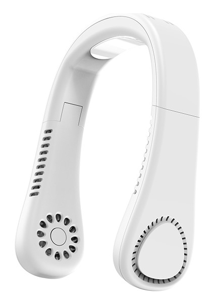 Mini Boyun Fanı Taşınabilir Bıçaksız Şarj Edilebilir Yapraksız Asılı Fanlar Hava Soğutucu Giyilebilir Boyun Bandı Fanları, Beyaz (Yurt Dışından) fiyatları