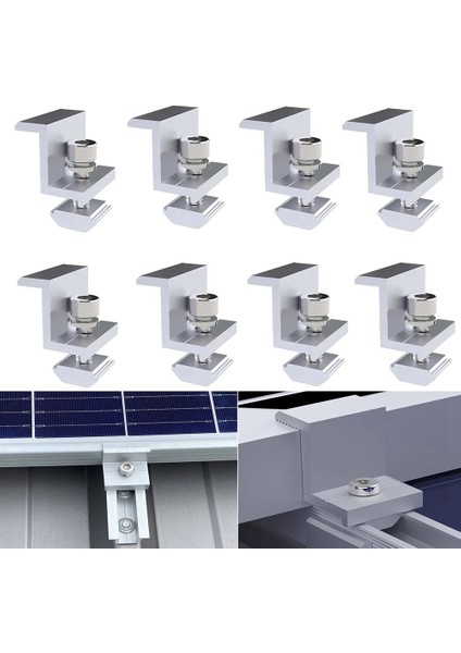 Parça 35MM Güneş Paneli Braketi Ayarlanabilir, Güneş Enerjisi Montajı, Çatı, Rv, Yatak, Kamp Için Trapez Sac (Yurt Dışından) fiyatları