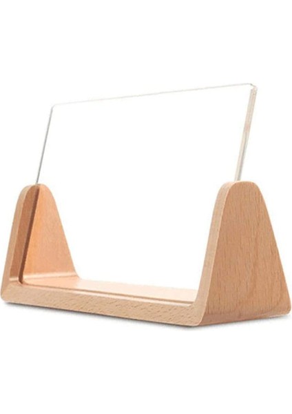 Декоративные Подарки,u-Şekilli Akrilik Fotoğraf Çerçevesi Yaratıcı Masif Ahşap Ev Masası Dekorasyonu Ofis/yatak Odası/oturma Odası/cafe-5 Inç (Yurt Dışından)