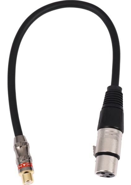 3 Pin Xlr Dişi Rca Dişi Jack Kurşun Ses Kompozit Uzatma Adaptör Kablosu Konektörü ile Uyumlu Mikrofon Amplifikatör (Yurt Dışından)
