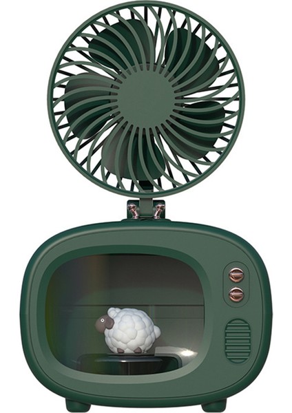 Taşınabilir Sevimli Hava Soğutma Fanı Masaüstü Tv Nemlendirici Aroma Difüzör Işıklı USB Nemlendirici Soğutucu - Yeşil (Yurt Dışından) indirimleri