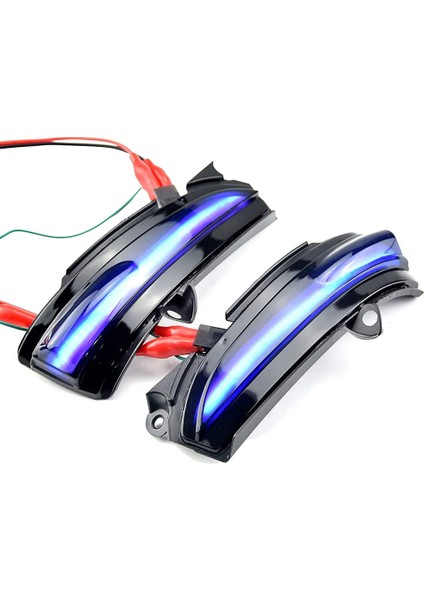 Mondeo Mk5 2014-2019 ile Uyumlu Araba LED Dinamik Yan Dikiz Aynası Işık Dönüş Sinyali Işığı Mavi Flaşör Göstergesi (Yurt Dışından)