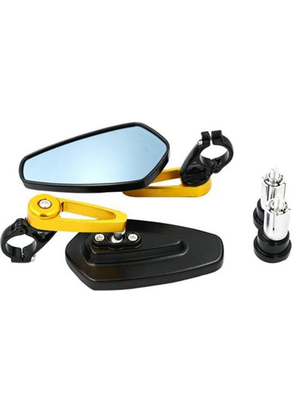 Adet Motosiklet Bar Sonu Yan Dikiz Aynası Evrensel Motosiklet Bisiklet Gidon Dikiz Aynaları Evrensel (Yurt Dışından)