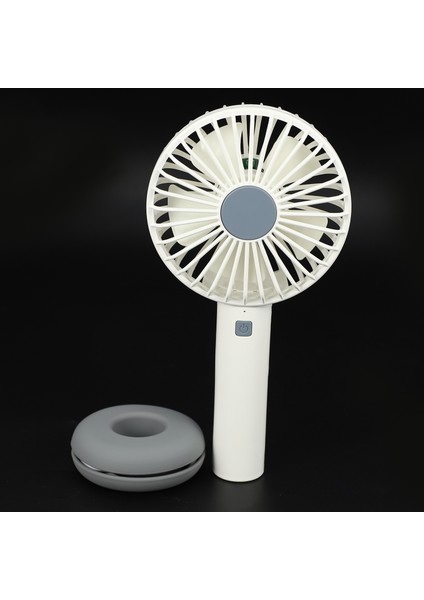 Mini USB Gece Lambası Şarj Edilebilir Hava Soğutma Fanı Klip Masası Çift Kullanımlı Ev Öğrenci Yurdu Başucu Taşınabilir Masaüstü Ofis Fanı (Beyaz) (Yurt Dışından)