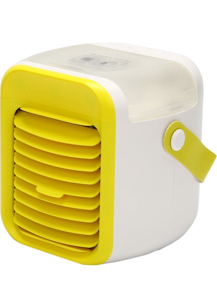 Taşınabilir Klima, USB Şarj Edilebilir Evaporatif Klima Soğutucusu, 3 Hız 7 Renk (Sarı) (Yurt Dışından)