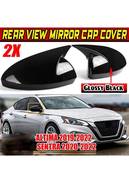 2x Araba Yan Dikiz Aynası Kapağı Ayna Kılıfı Trim ile Uyumlu 2019-2022 Sentra 2020-2022 Ayna Kapağı (Yurt Dışından) fiyatları