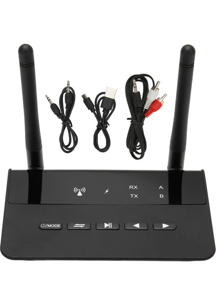Bluetooth 5.2 Verici Alıcı, Csr Çipli 2'si 1 Arada Kablosuz 200FT Uzun Menzilli Ses Adaptörü, Araba Hoparlörüyle Uyumlu (Yurt Dışından)