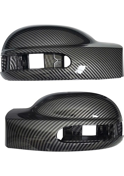 Araba Karbon Fiber Dikiz Yan Cam Ayna Kapağı Trim Arka Ayna Kapakları W639 2003-2010 ile Uyumlu (Yurt Dışından)