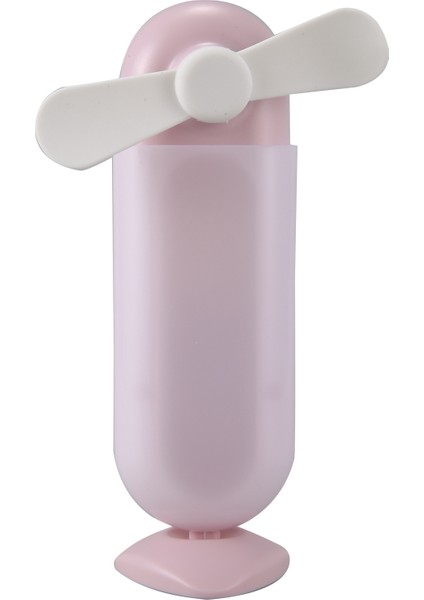 Mini Taşınabilir Fan Sevimli Depolama Tipi Küçük El Şarj Edilebilir Geri Çekilebilir Pembe (Yurt Dışından)